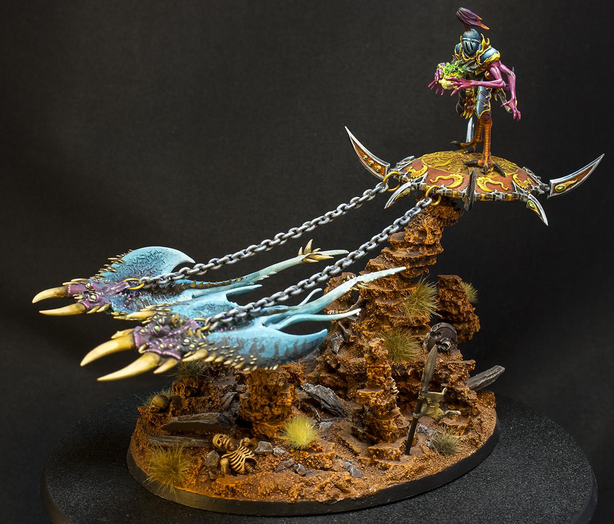 Age Of Sigmar Burning Chariot Conversion Daemons Herald Herald Of Tzeentch Screamer 9328